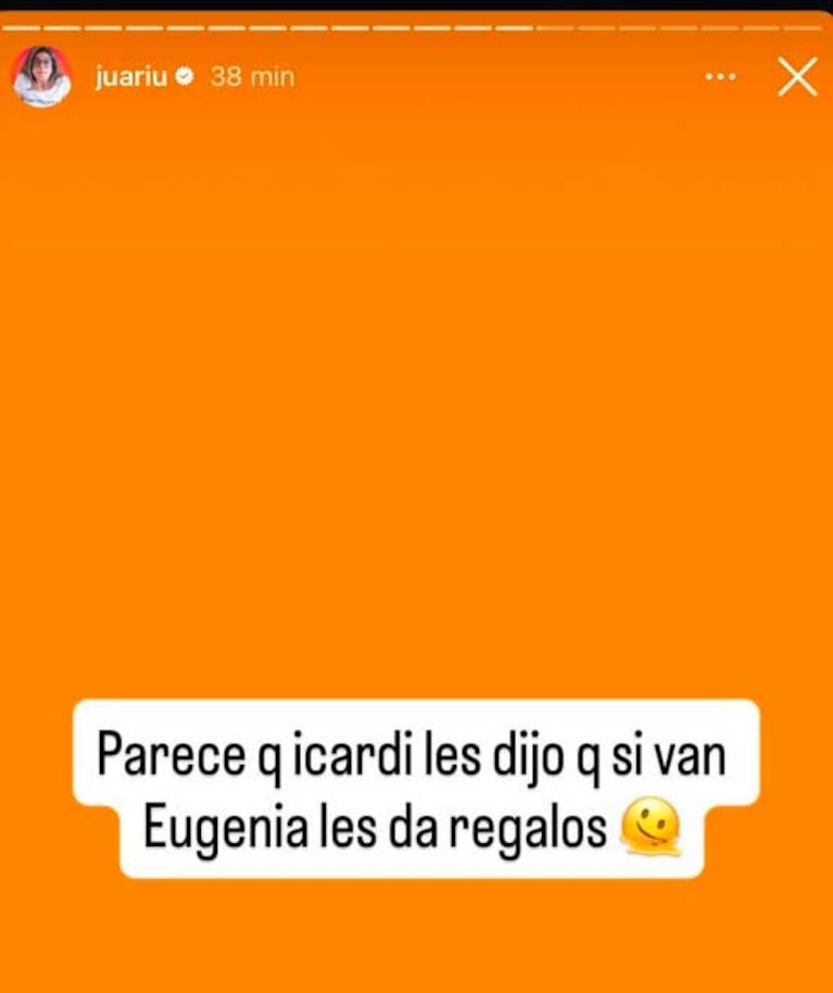 Posteo de Juariu sobre las hijas de Wanda Nara (Foto: Instagram @juariu)