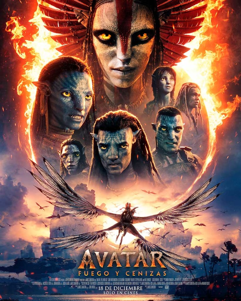 Poster de Avatar 3: Fuego y Cenizas (Foto: gentileza Disney)