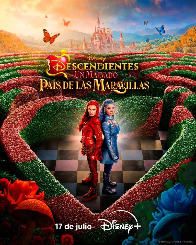 Póster de Descendientes: Un Malvado País de las Maravillas (Foto: gentileza Disney+)