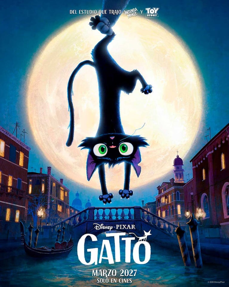 Póster de Gatto de Disney Pixar (Foto: gentileza Disney Pixar)