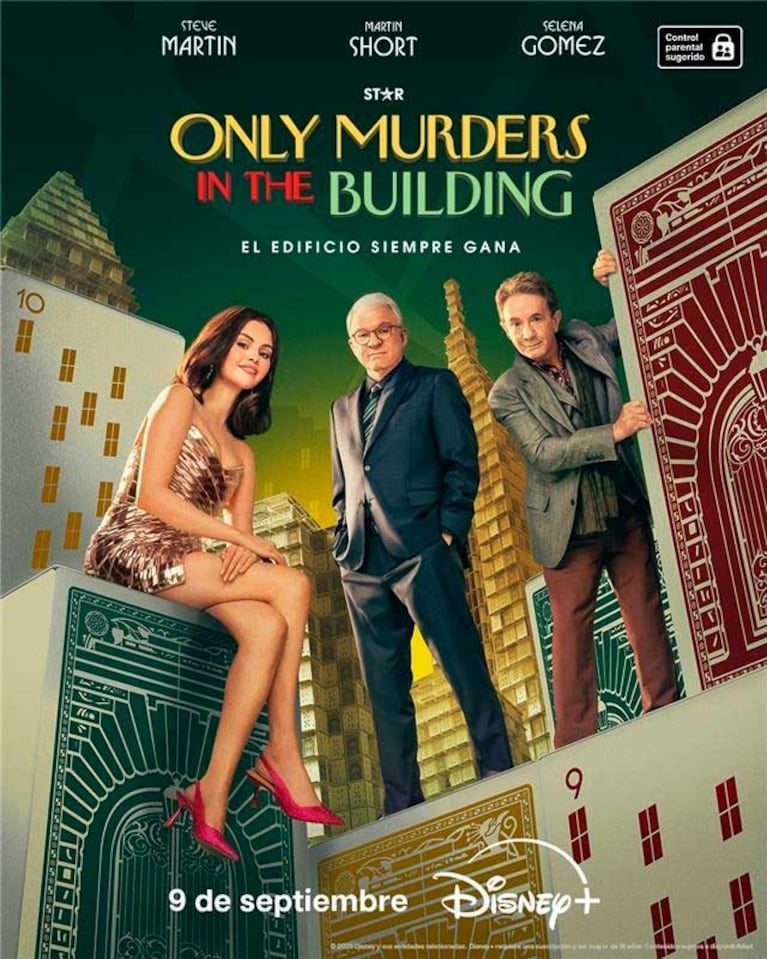 Póster de la quinta temporada de Only Murders in the Building (Foto: gentileza Disney+)