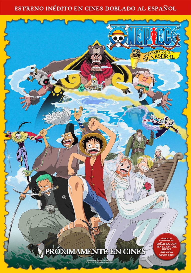 Póster de One Piece Aventura en la Isla Espiral (Foto: gentileza BF Paris)