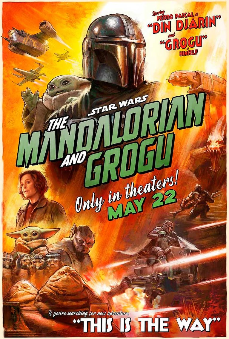 Póster de The Mandalorian and Grogu (Foto: gentileza Lucasfilm / Disney)