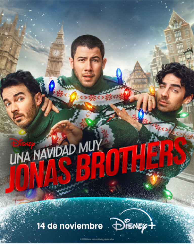Póster de “Una Navidad muy Jonas Brothers”. Foto: Disney+