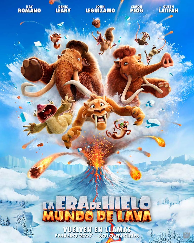 Póster oficial de La Era de Hielo 6: Mundo de Lava (Foto: gentileza Disney)