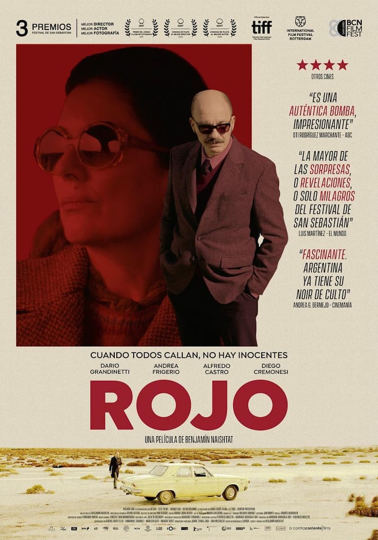 Póster oficial de la película "Rojo"
