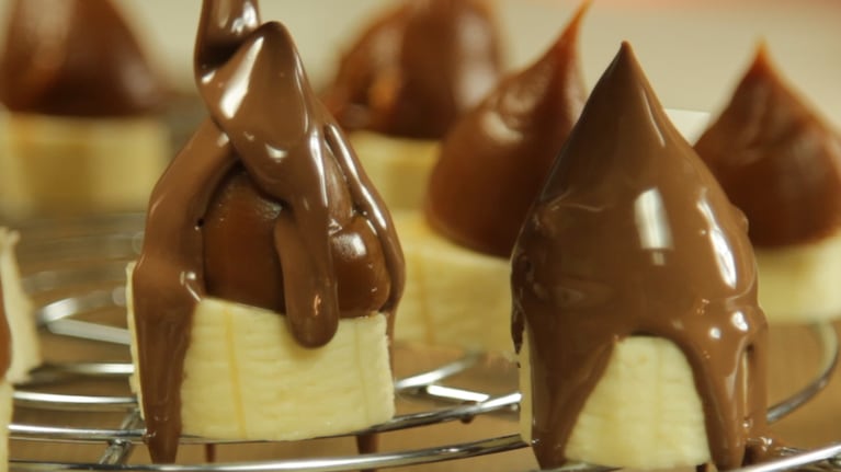 Prepará conitos de banana con dulce de leche siguiendo esta receta fácil