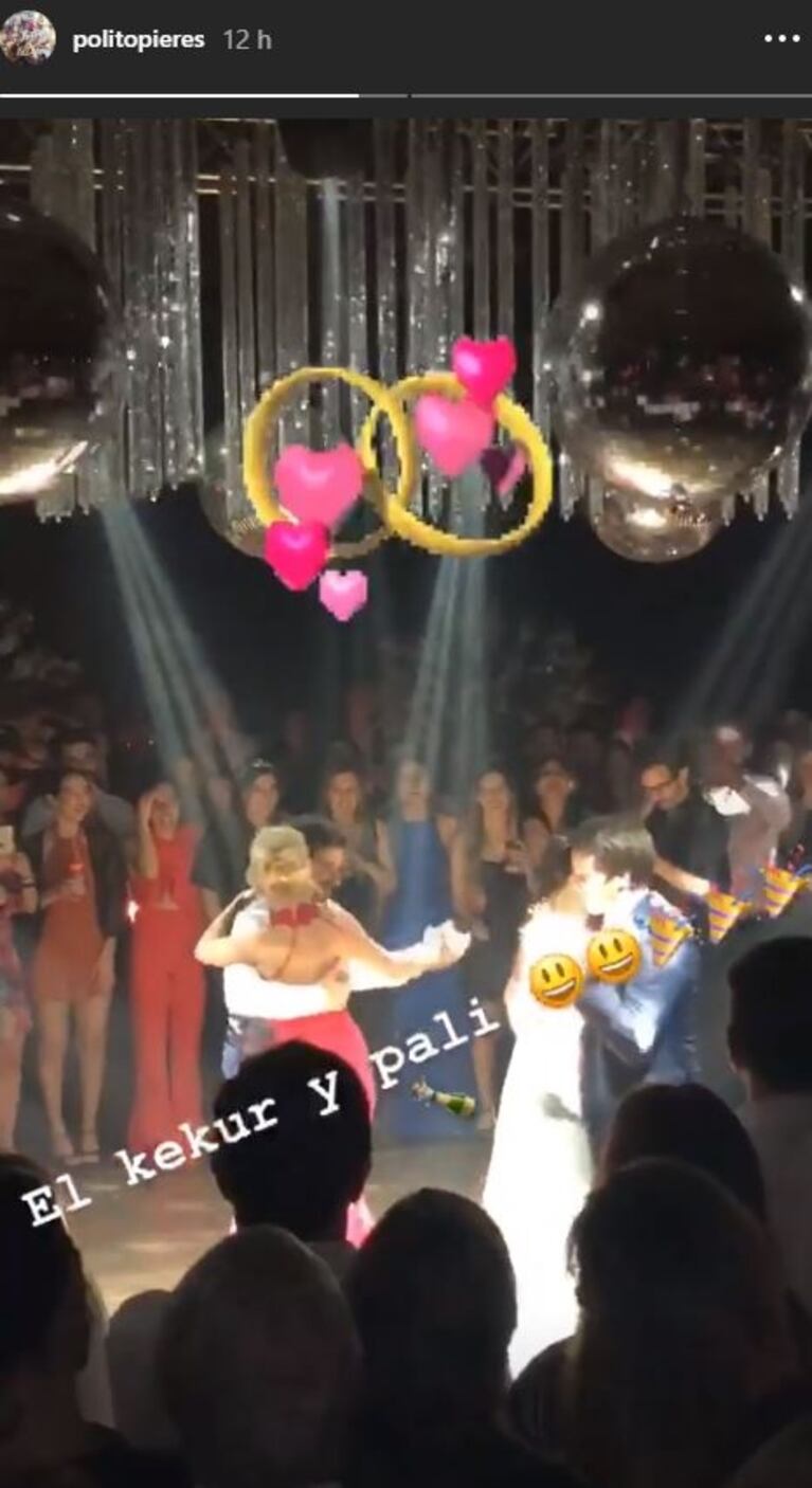 ¡Presentación oficial! Pampita y Polito Pieres, juntos y mimosos en la boda de un amigo del polista