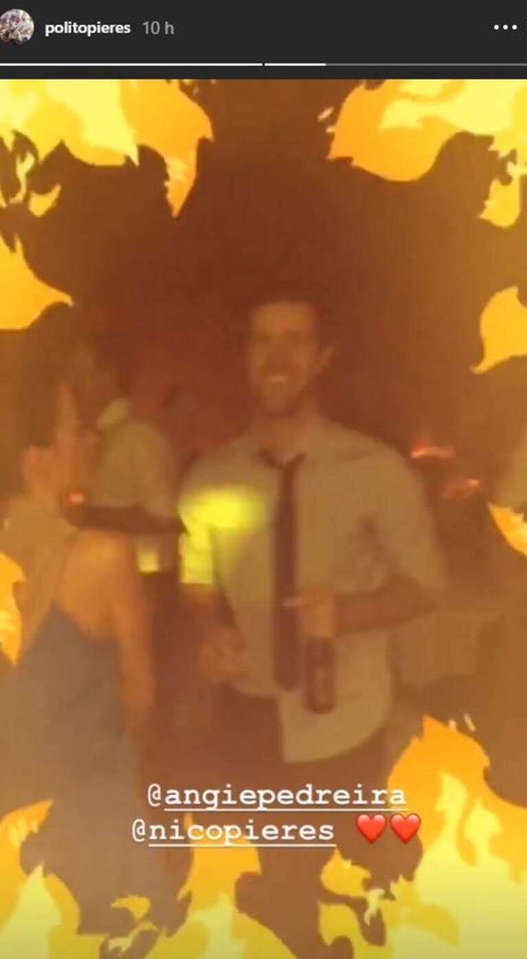 ¡Presentación oficial! Pampita y Polito Pieres, juntos y mimosos en la boda de un amigo del polista
