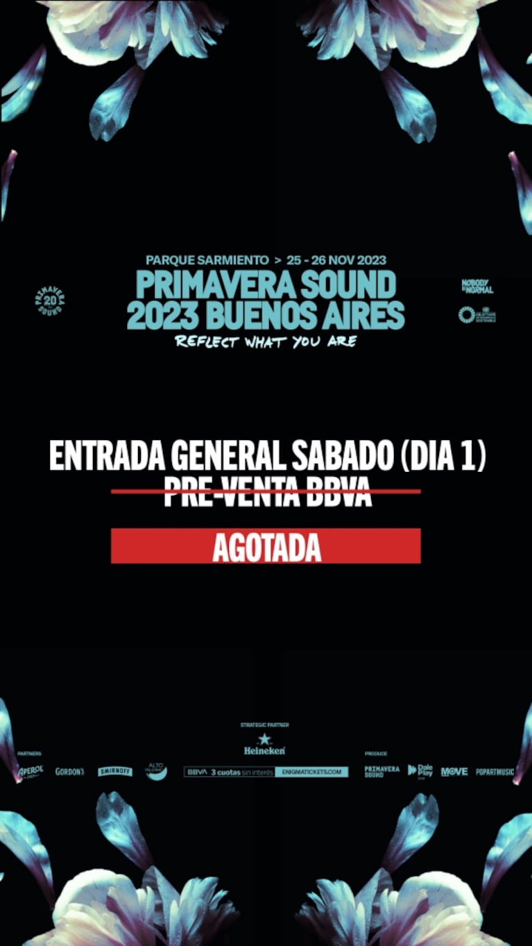 Primavera Sound Buenos Aires 2023: se agotó la preventa del Día 1 y comienza la venta general