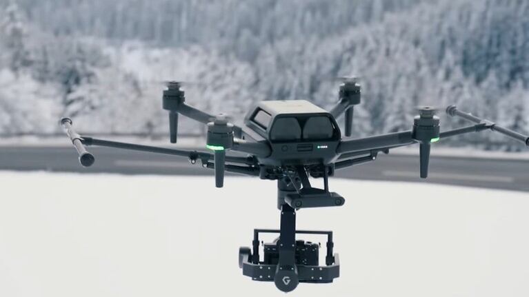 Primer vistazo a Airpeak, el proyecto de drones de Sony para los creadores de contenido. Foto: DPA.