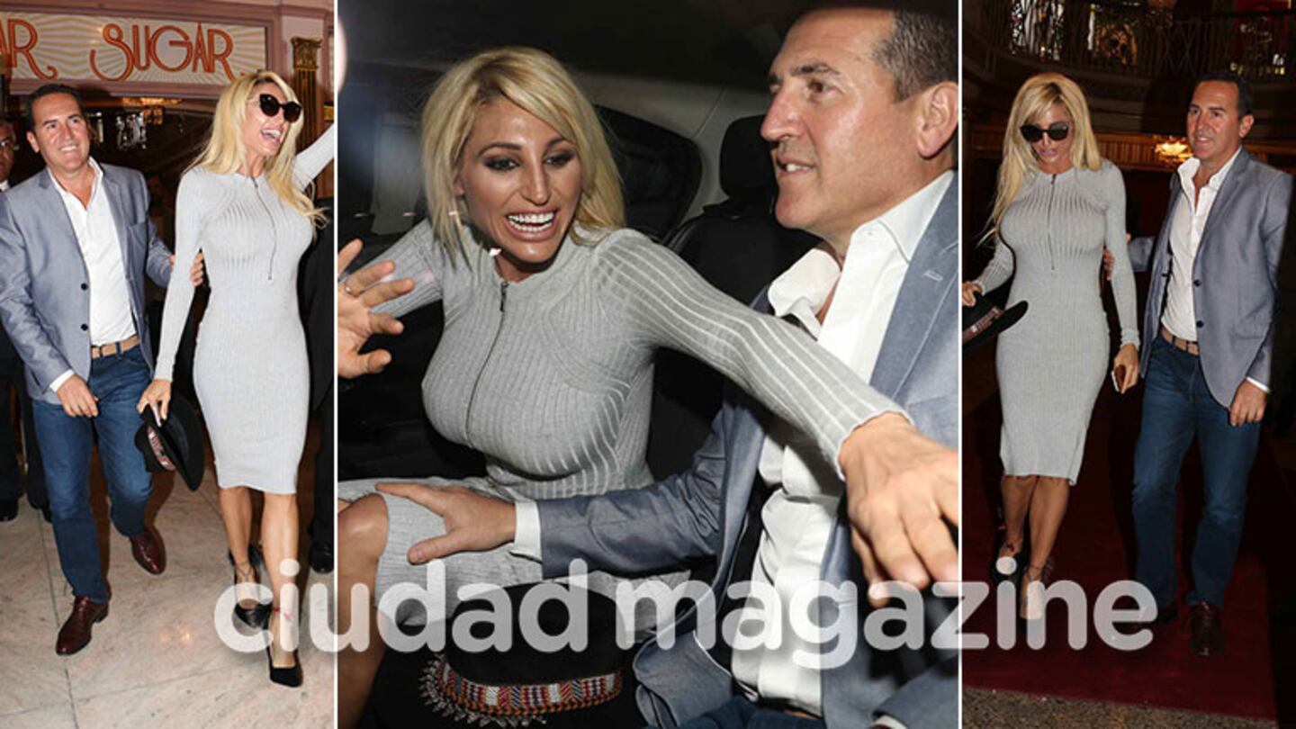 ¡Primera salida oficial! Vicky Xipolitakis, súper sexy en la noche porteña junto a su novio millonario, 21 años mayor. (Foto: Movilpress)