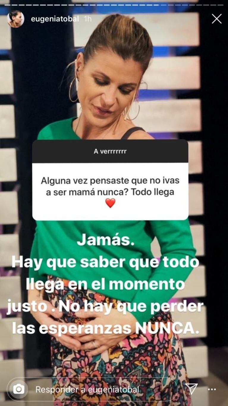 Profunda respuesta de Eugenia Tobal sobre si en algún momento pensó que no sería mamá: "¡Jamás! Todo llega"