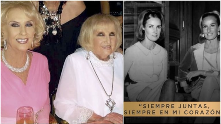 Profundas palabras de Mirtha Legrand a un año de la muerte de su hermana Goldie (Fotos: Web y Twitter)