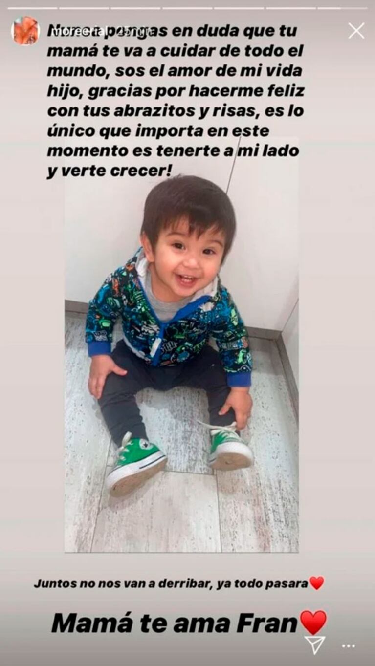 Profundo mensaje de More Rial a su hijo en medio del escándalo con su ex: "Juntos no nos van a derribar"