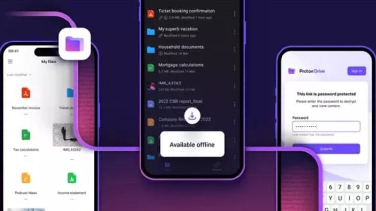 Proton Drive lanza su aplicación para móviles iOS y Android