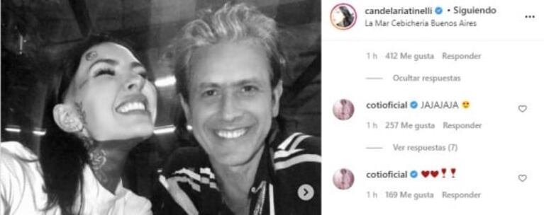 Provocador posteo de Cande Tinelli junto a Coti: "Pueden elegir ‘dos faloperos’ o ‘no llegan ni a Navidad’"