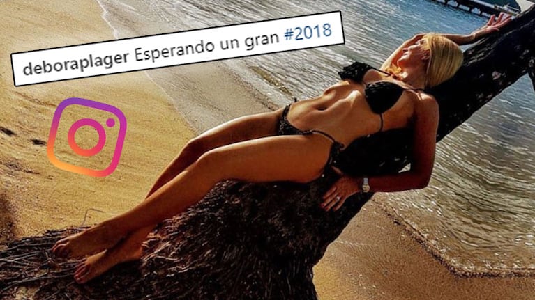 ¡Qué destape! Débora Plager, súper sexy en bikini a los 47 años: Esperando un gran 2018