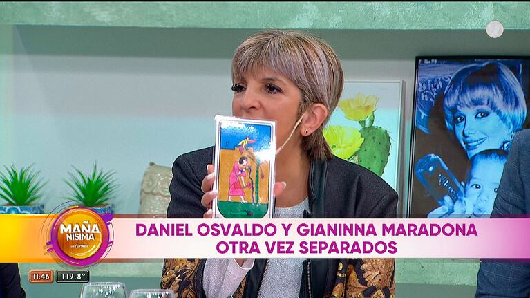 Qué dice el tarot sobre Gianinna Maradona y Daniel Osvaldo.