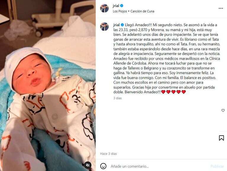 Qué dijo Jorge Rial cuando le preguntaron si Morena está separada del papá de su bebé recién nacido