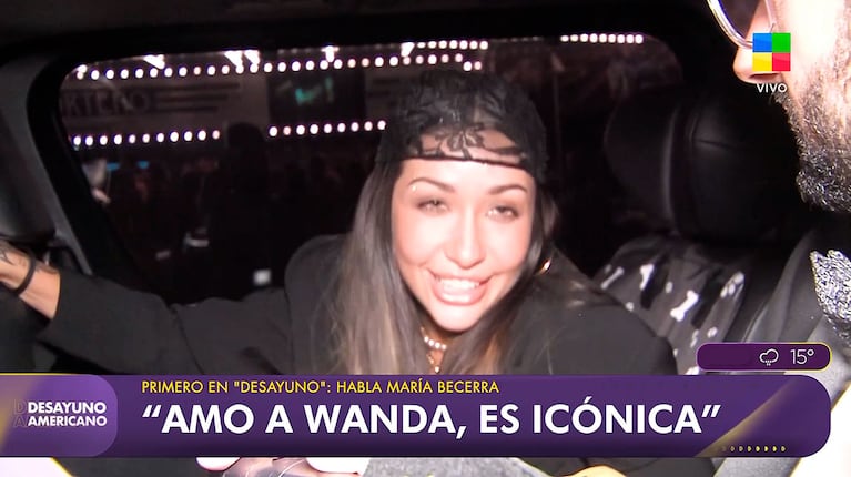 Qué dijo María Becerra de Wanda Nara tras ganar el Martín Fierro por “Bad Bitch”