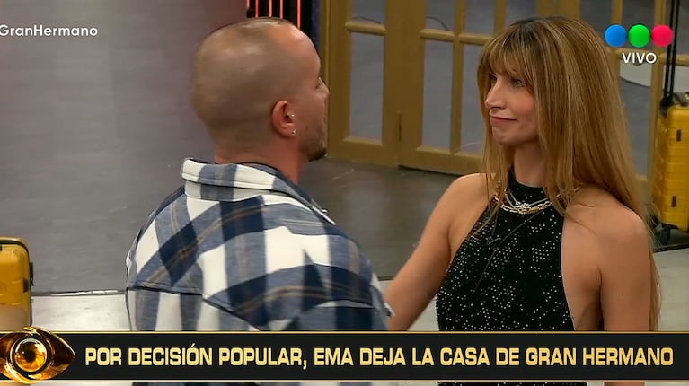 Qué le dijo Solange Abraham a Emanuel Di Gioia tras eliminarlo de Gran Hermano (captura de Telefe)