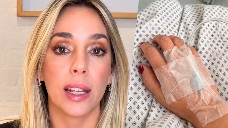 Qué le pasó a Tamara Pettinato: la foto en una clínica y el motivo (Camptura web e Instagram)