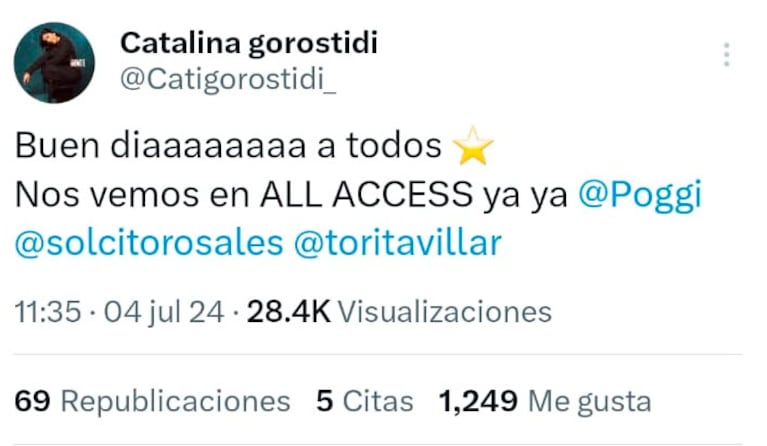 Qué nueva medida tomó Telefe con Catalina Gorostidi de Gran Hermano tras acusarlos de bajarla de sus programas
