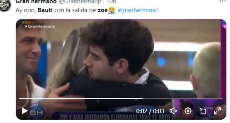 Qué participante de Gran Hermano 2023 quedó completamente desconsolado por la eliminación de Zoe Bogach