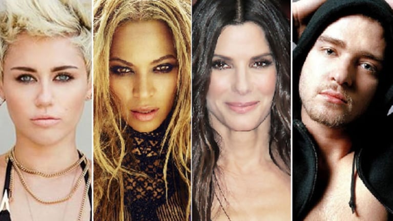 ¿Querés saber cuánto ganaron Miley Cyrus, Beyoncé, Sandra Bullock y Justin Timberlake en 2013? (Foto: Web)