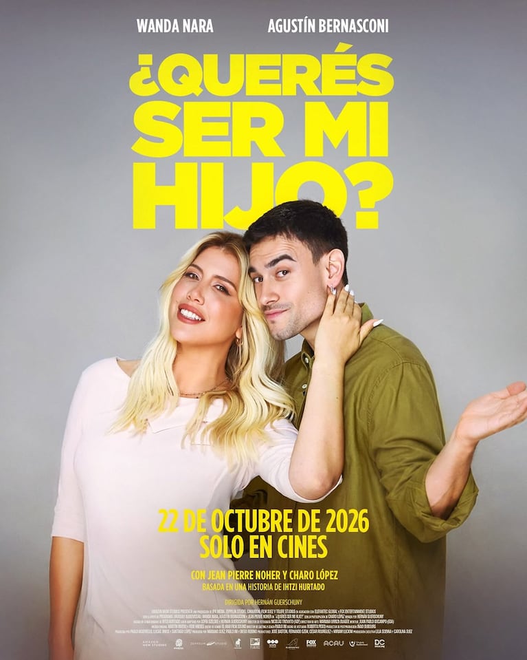 ¿Querés ser mi hijo? La película de Wanda Nara y Agustín Bernasconi.
