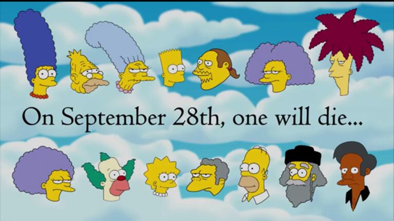 ¿Quién morirá? El anuncio de la baja en Los Simpson. (Fuente: Web)