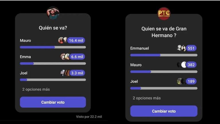 ¿Quién se va de la casa de Gran Hermano? La encuesta de Poggi en las redes sociales.