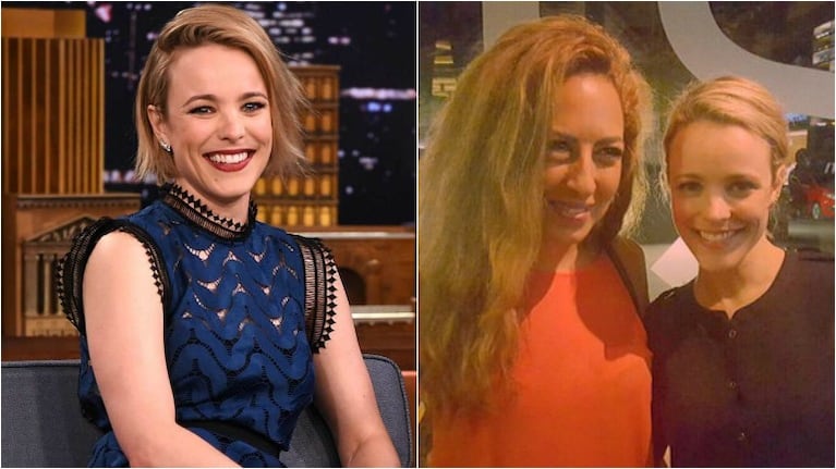  Rachel McAdams fue sorprendida en Buenos Aires. Foto: Twitter/ Web