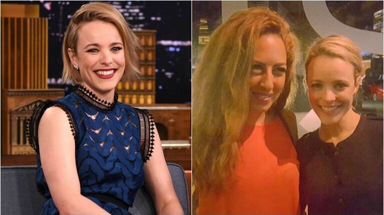 Rachel McAdams fue sorprendida en Buenos Aires. Foto: Twitter/ Web