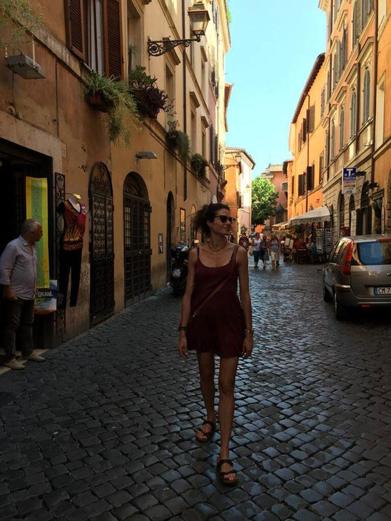 Raggi, deslumbrada por la belleza de Roma (Fotos: Instagram). 
