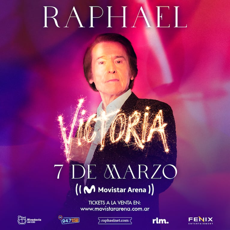 Raphael en Argentina: entradas para el show en el Movistar Arena de Buenos Aires