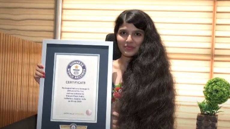 ¿Rapunzel, sos vos? una adolescente tiene récord mundial Guinnes por su larga cabellera