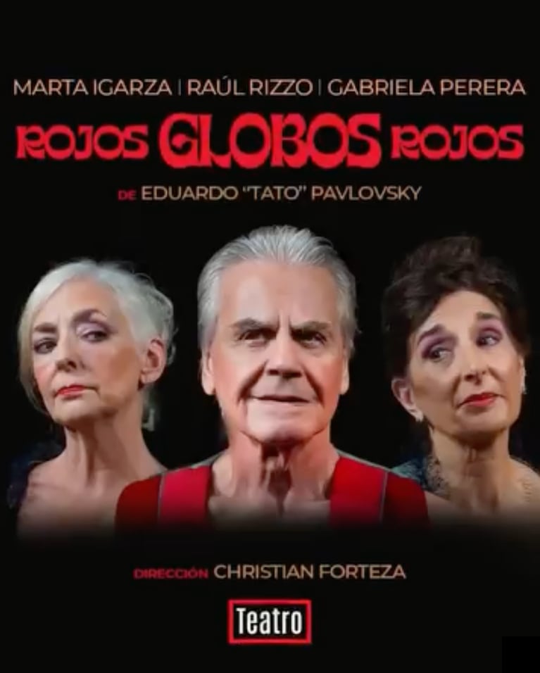 Raúl Rizzo es parte del elenco de “Rojos globos rojos”