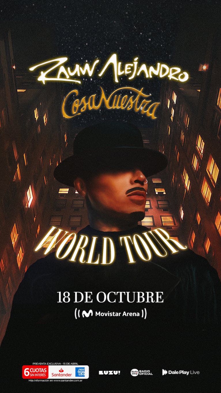 Rauw Alejandro presentará las canciones de su nuevo álbum “Cosa Nuestra”, que vio la luz en noviembre de 2024. 