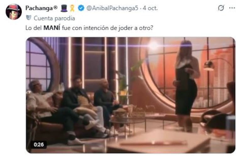 Reacciones a la promo de MasterChef con el "maní" (Foto: captura Twitter/ X)