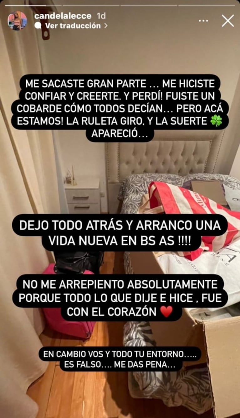 Reapareció Cande Lecce tras la llegada de Mauro Icardi a Argentina: "Fuiste un cobarde"