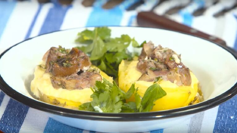 Receta de papas al plomo rellenas de riñoncitos a la provenzal: un paso a paso fácil
