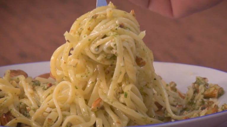 Receta de spaghetti con dos pestos. Foto: Cucinare.TV