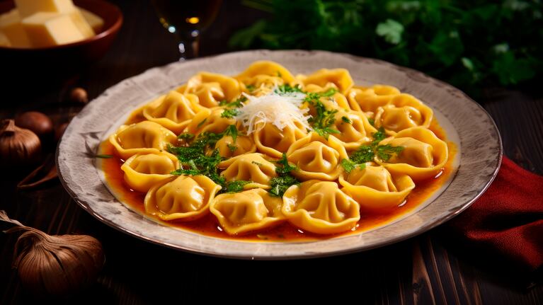 Receta de unos increíbles tortellini caseros. Foto: Freepik