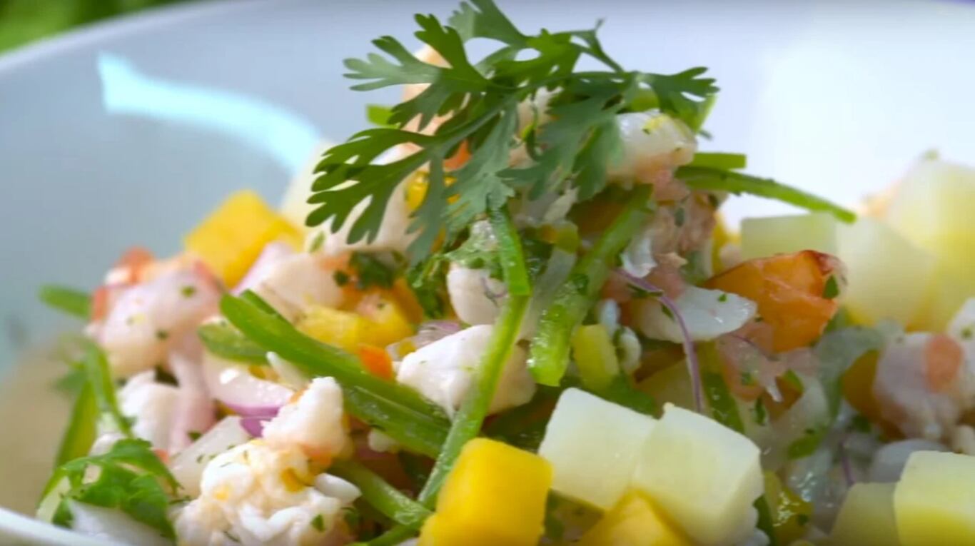 Receta fácil: Ceviche de langostinos y lenguado 