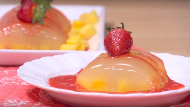 Receta fácil de Aspic de ananá para preparar en casa