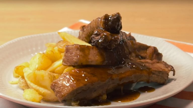 Receta fácil de costillas de cerdo barbacoa