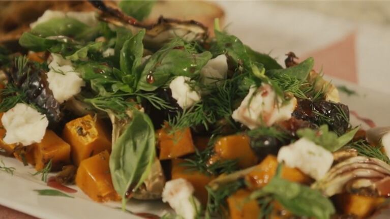 Receta fácil: ensalada tibia de calabaza