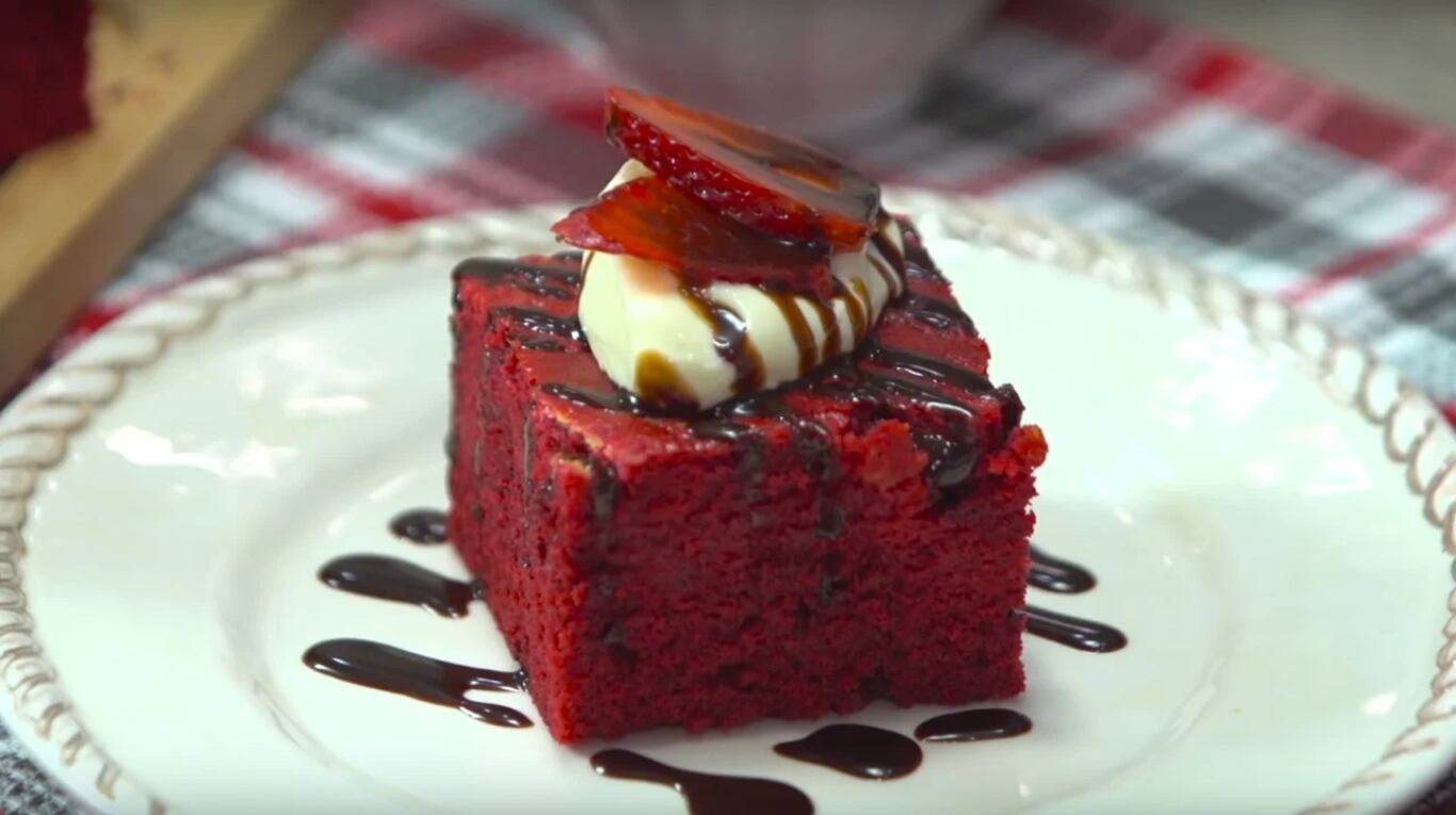 Receta fácil: Red velvet brownies 